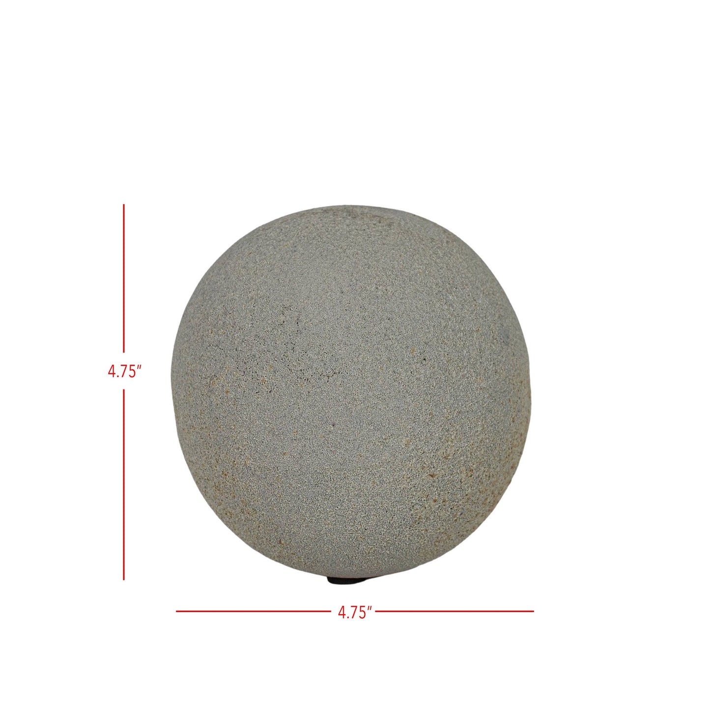 Gray Textured Stone Orb